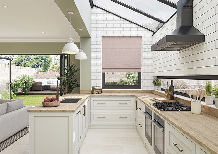 Delicate Chevron, Rusett - Twist&Fit Roman Blind - Image 8